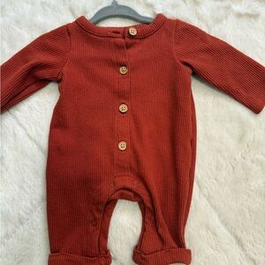 Cat & Jack Rust Button-Up Kids Bodysuit
